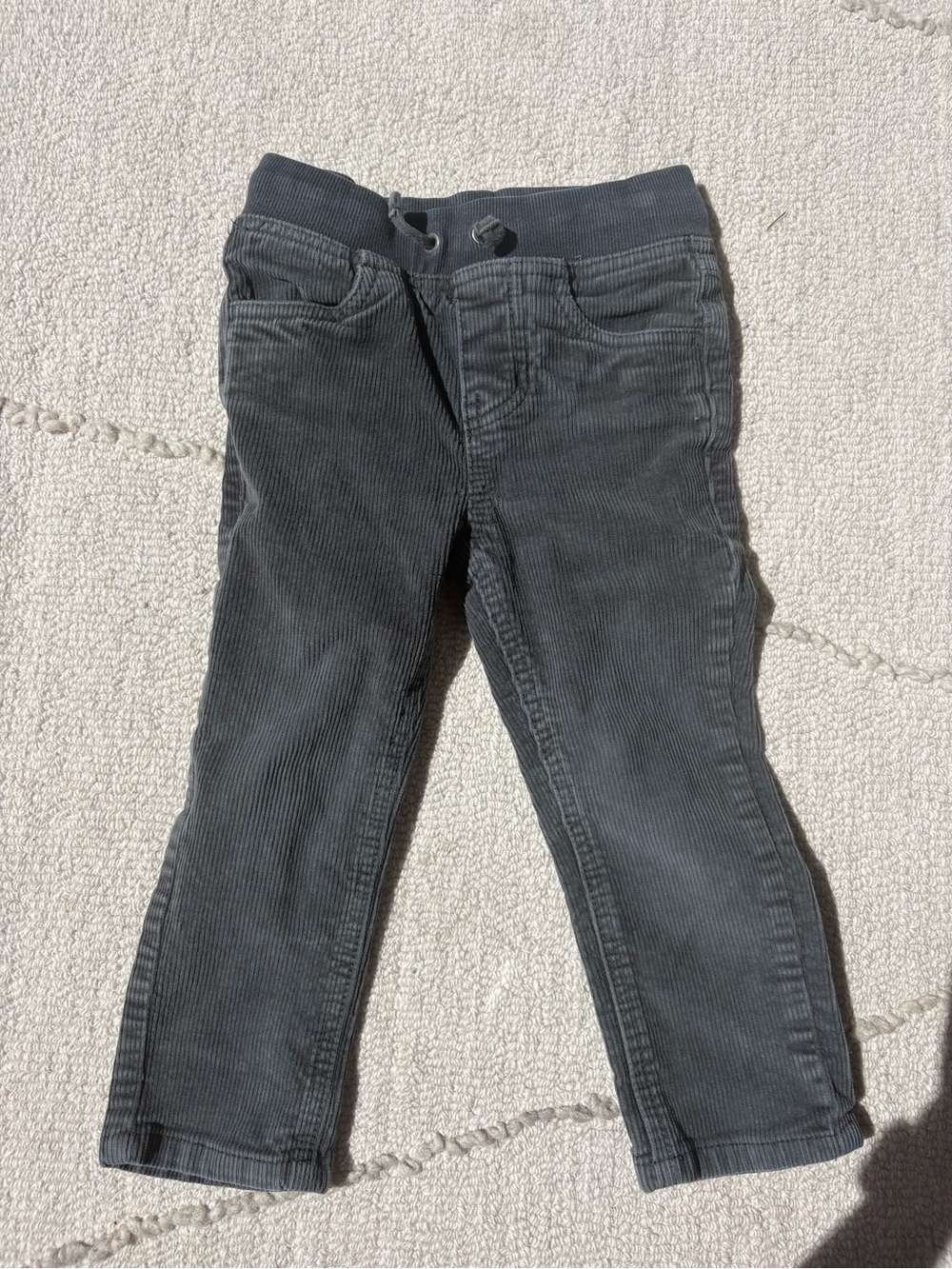 HANNA ANDERSSON | Gray Corduroy Pull-On Pants - EUC